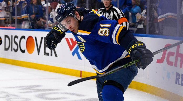 Tarasenko ties for 5th on franchise points list