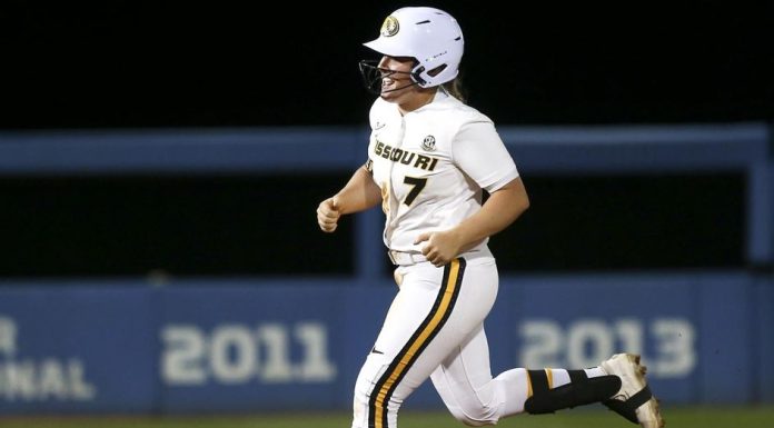 Three Tigers homer as Weber picks up her third win of the series.
