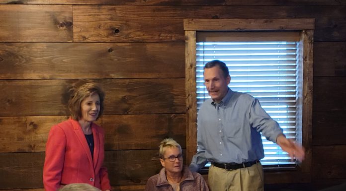 Vicky Hartzler at Cattlemans Steakhouse in Willow Springs
