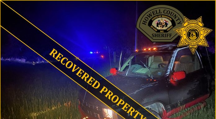 Howell County Sheriff’s Office Makes Arrest; Recovers Stolen Vehicle