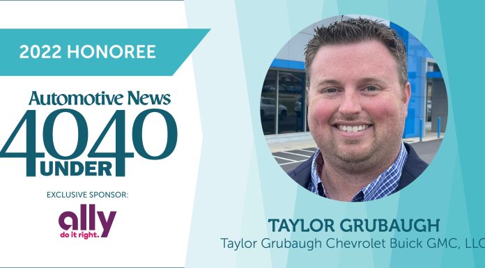 Taylor Grubaugh of Taylor Grubaugh Chevrolet, Buick and GMC has been Named One of Automotive News’ 40 Under 40
