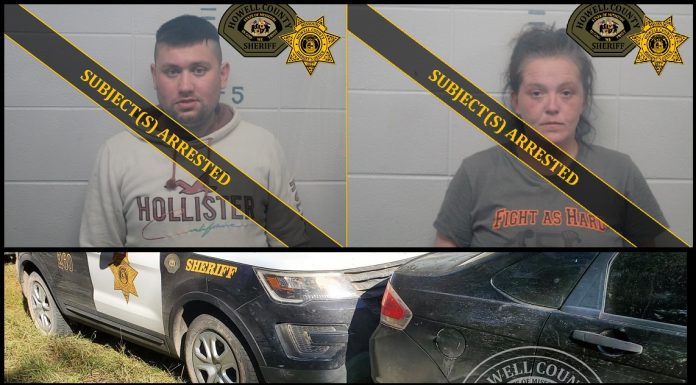 Howell, Shannon County Car Chase Ends in Two Arrests