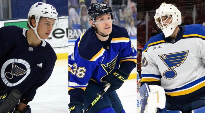 Blues trim 5 players from training camp roster