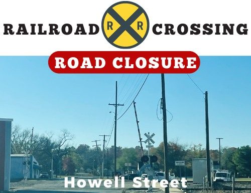Howell Street Railroad Crossing Closed Next Week