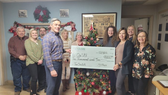 Ozark Marketing OzSBI 10k Donation