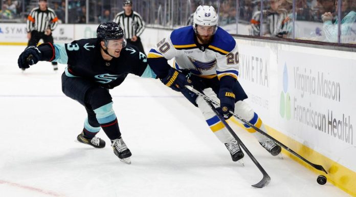 Donato helps Kraken end Blues’ 4-game winning streak