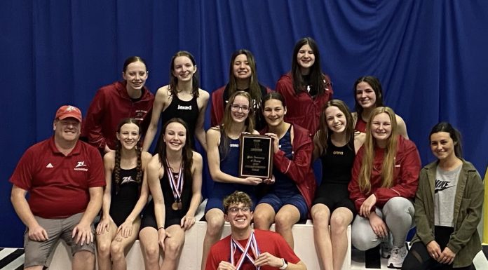 Lady Zizzers are your 2023 Ozark Conference Swimming Champions!