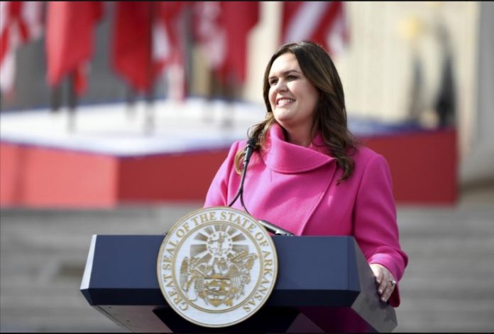 Sarah Huckabee Sanders APNews Will Newton