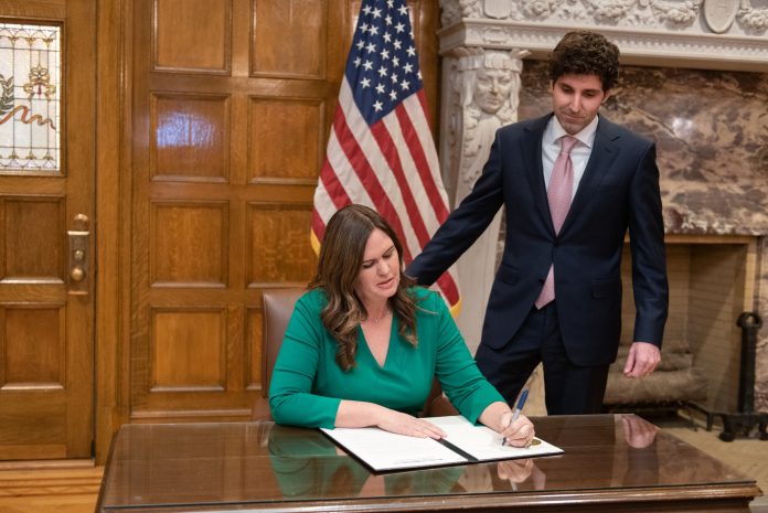 Gov Sanders Signs Jan 24