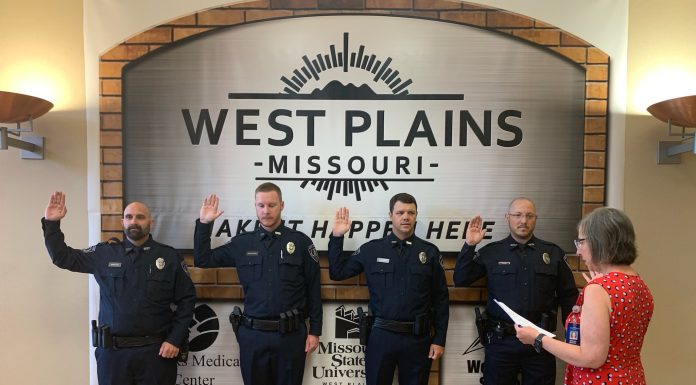 City of West Plains Swears in Four New Officers