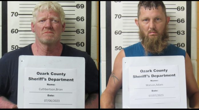 Ozark County Sheriff’s Office Announces DWI and Sex Offender Arrests