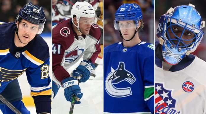 Blues sign MacEachern, three others to contracts