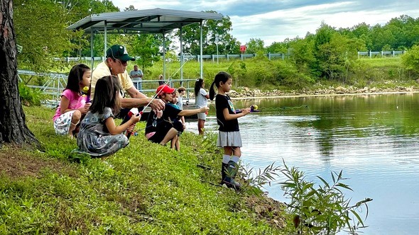family fishing