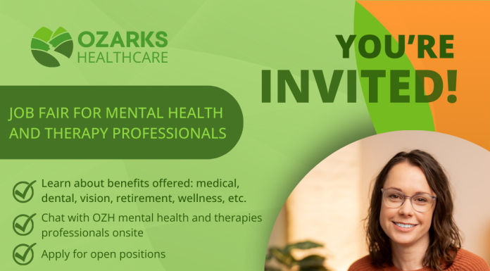 Ozarks Healthcare to host Job Fair for Mental Health and Therapies Professionals in Mountain Home, AR