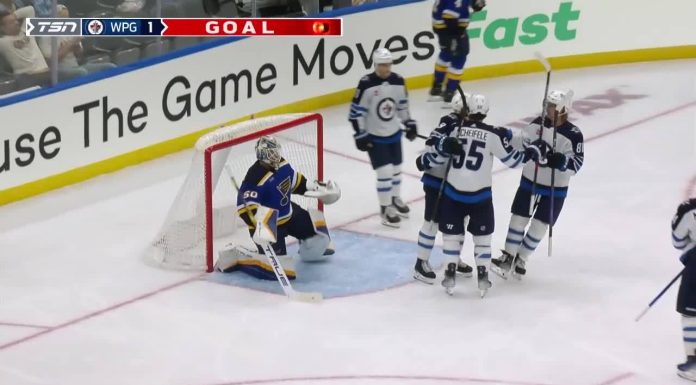 Connor scores twice for Jets in win against Blues