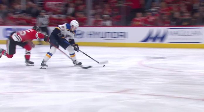 Buchnevich has 3 points in Blues win against Blackhawks