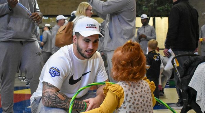 Football In The Community And On Practice Field Wednesday In Texas
