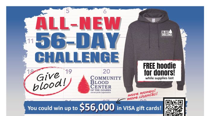 CBCO 56-Day Challenge Blood Drive comes to Willow Springs on Jan. 12