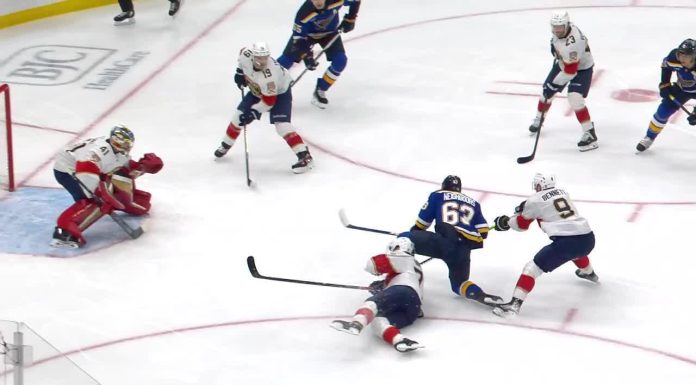 Blues fall to Panthers as Tkachuk scores hat trick in home town