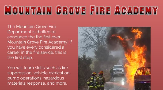 First-Ever Mountain Grove Fire Academy to Begin Later This Year