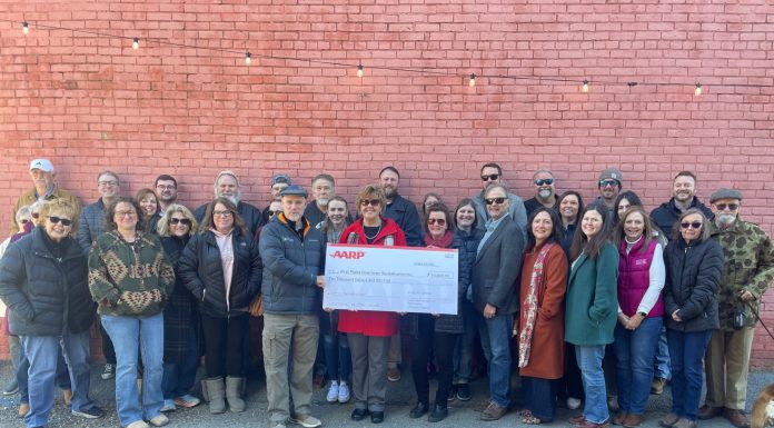 West Plains Downtown Revitalization Receives Check from AARP