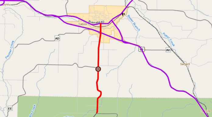 MoDOT Closes 181 from Cabool to AM Hwy