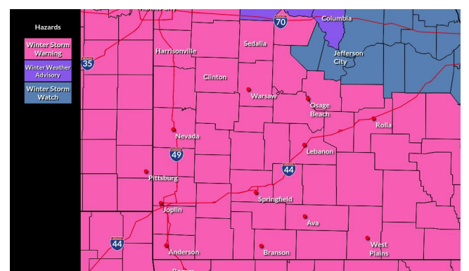 Latest NWS Information Packet on Upcoming Winter Storm