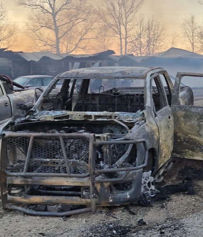 Burned Bakersfield Vehicle