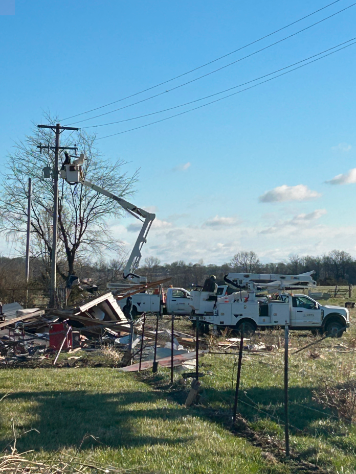 Mutual Aid working in damage