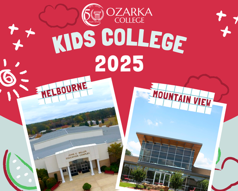 Ozarka College Announces Summer Kids College Program for Melbourne and Mountain View Campuses
