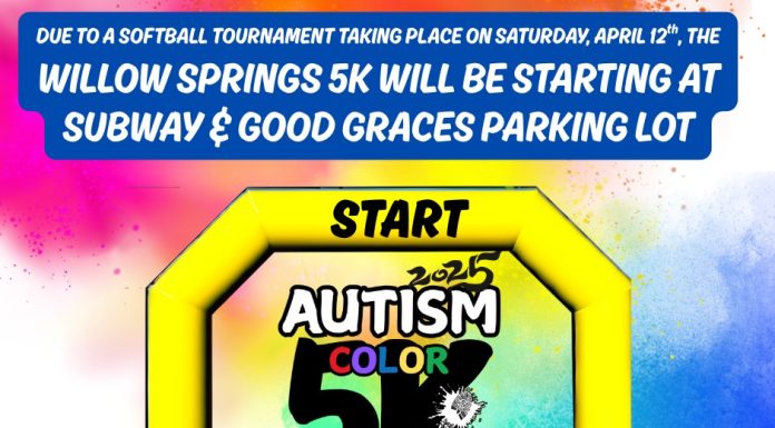 Location Change Announced for Willow Springs Autism 5K Event