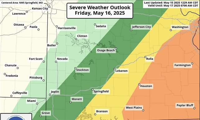 NWS Calling for Increased Storm Chances Tomorrow