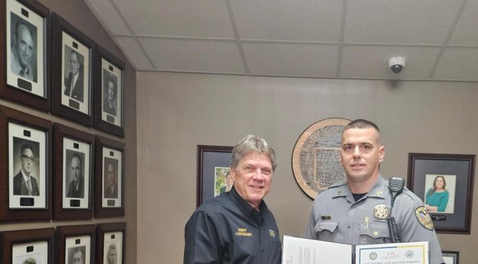 Baxter County Sherriff’s Deputy Receives His Third Life Saving Award