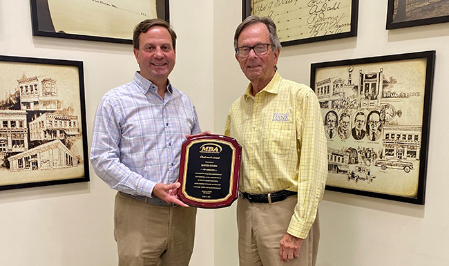 S. David Gohn Receives Chairman Award From Missouri Bankers Association