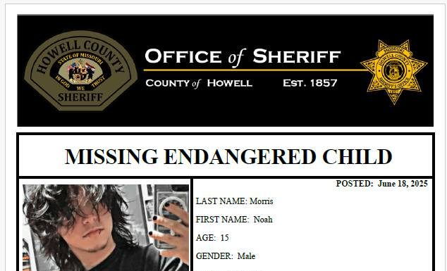 Missing and Endangered Child Alert