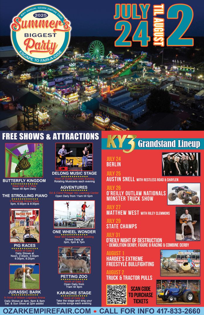 2025 OEF - Free Attractions and Grandstand lineup