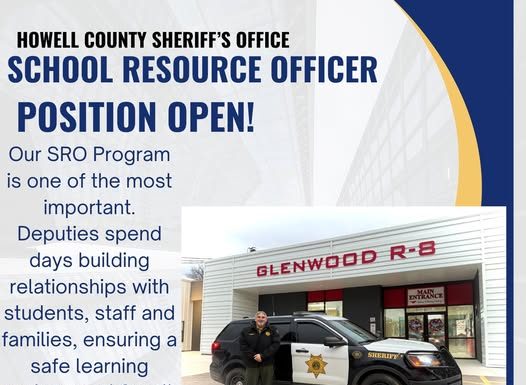 Howell County Sherriff’s Department Accepting Applications for SRO