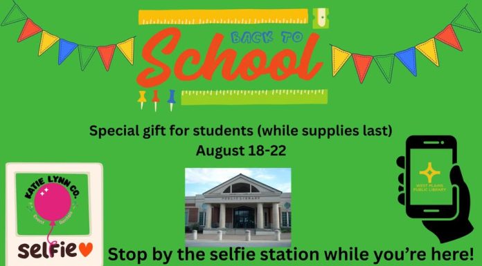 Selfie Station and Free Gift Awaits Students at the West Plains Public Library