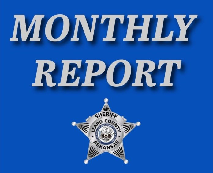 Izard County Sheriff Monthly report Sheriff's Office