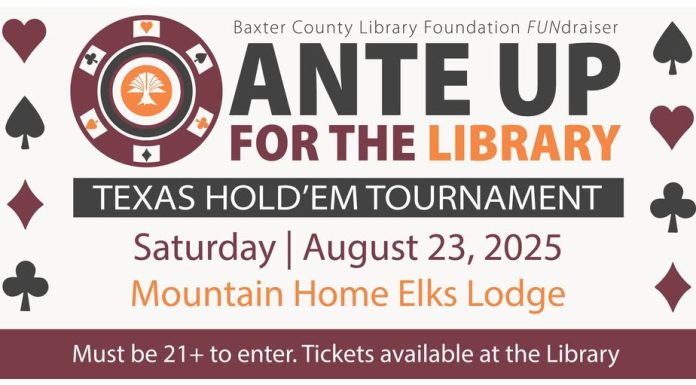 Ante Up for the Baxter County Library This Saturday