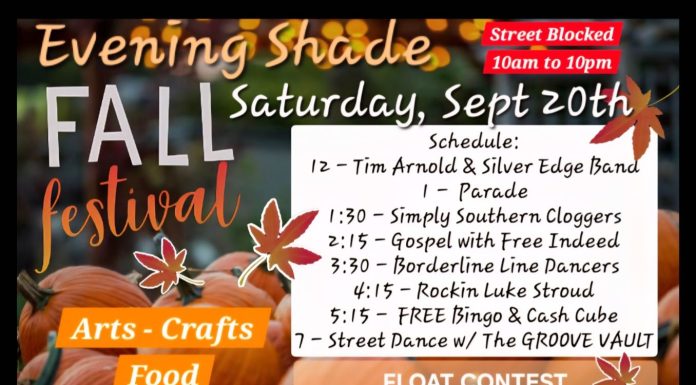 Evening Shade Fall Festival Returns September 20 with Full Day of Fun