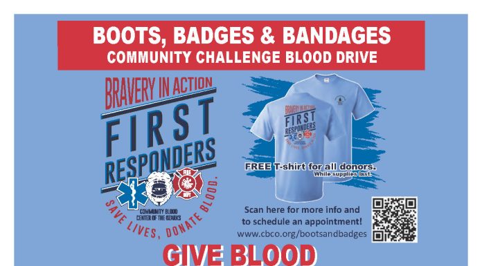 Squires Boots, Badges and Bandages Community Blood Drive this Saturday