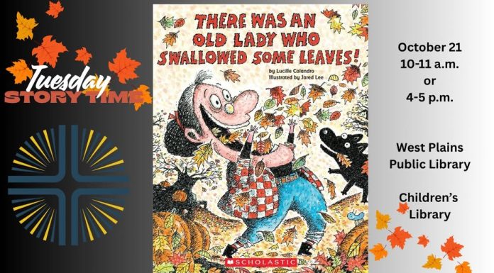 Story Time at the West Plains Public Library Tomorrow October 21st