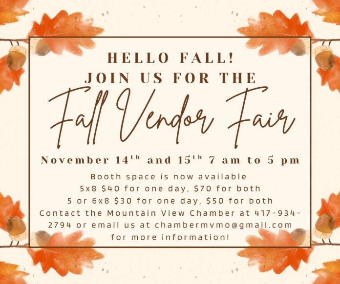 fall vendor fair
