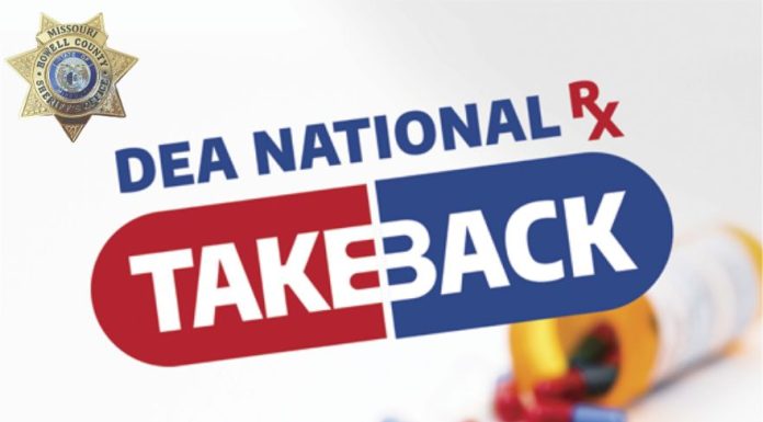 Drug Take Back Day is April 25th; A Message from the Howell County Sheriff’s Office