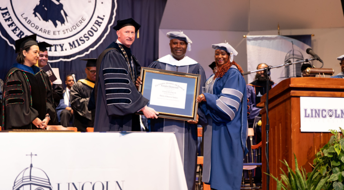 Lincoln University of Missouri Honors West Plains Preservationist Crockett Oaks III at Commencement