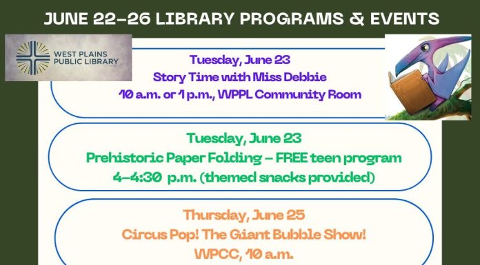 Great Week of Events Through the West Plains Public Library