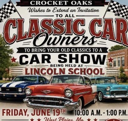 Car Show at Lincoln School this Friday