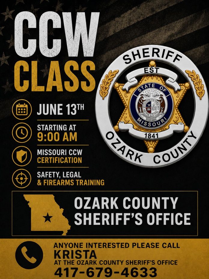 CCW Class Ozark County