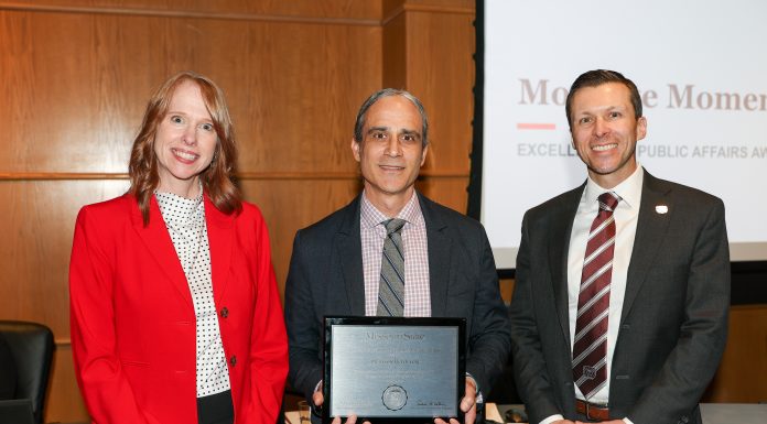 Jason McCollom honored with Excellence in Public Affairs award